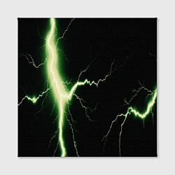 Холст квадратный Lightning yellow текстура, цвет: 3D-принт — фото 2