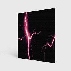 Холст квадратный Lightning pink, цвет: 3D-принт