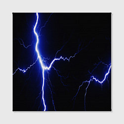 Холст квадратный Lightning blue, цвет: 3D-принт — фото 2