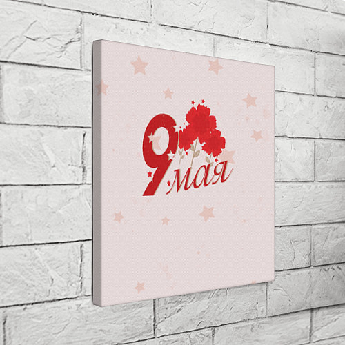 Картина квадратная 9 мая со звездами / 3D-принт – фото 3