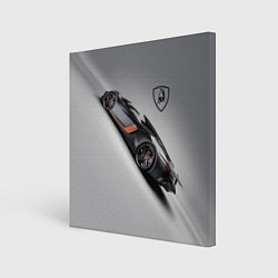 Холст квадратный Lamborghini - racing car, цвет: 3D-принт