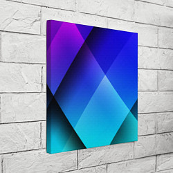 Холст квадратный Color blue, цвет: 3D-принт — фото 2