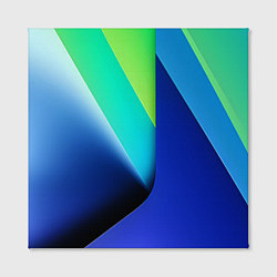 Холст квадратный Color blue green, цвет: 3D-принт — фото 2