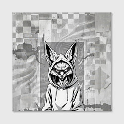 Холст квадратный Фенек в балахоне, цвет: 3D-принт — фото 2