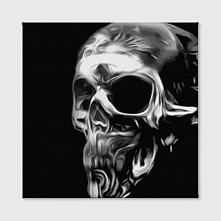 Холст квадратный Стилизованный череп, цвет: 3D-принт — фото 2