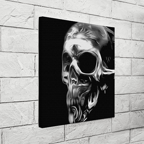 Картина квадратная Стилизованный череп / 3D-принт – фото 3