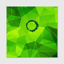 Холст квадратный The Callisto Protocol green poly, цвет: 3D-принт — фото 2