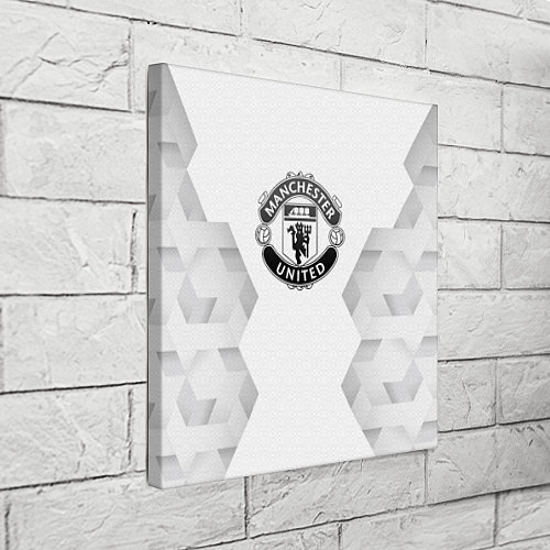 Картина квадратная Manchester United white poly / 3D-принт – фото 3