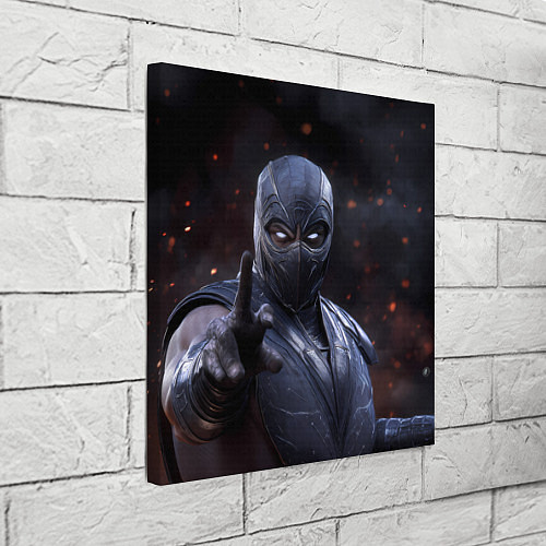 Картина квадратная Нуб Сайбот и искры / 3D-принт – фото 3