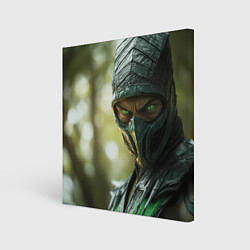 Холст квадратный Мортал комбат Рептилия, цвет: 3D-принт