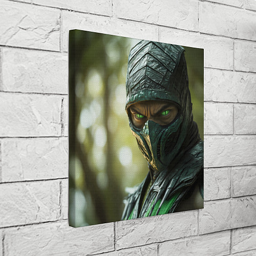 Картина квадратная Мортал комбат Рептилия / 3D-принт – фото 3