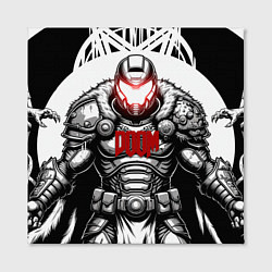 Холст квадратный Doom dark ages doom guy, цвет: 3D-принт — фото 2