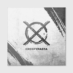 Холст квадратный CreepyPasta - white gradient, цвет: 3D-принт — фото 2
