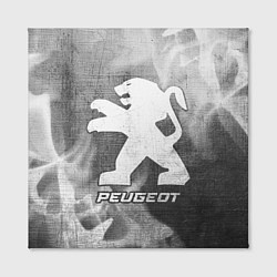 Холст квадратный Peugeot - grey gradient, цвет: 3D-принт — фото 2
