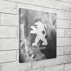 Холст квадратный Peugeot - grey gradient, цвет: 3D-принт — фото 2