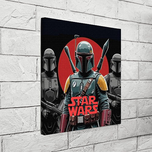 Картина квадратная Boba Fett звездные войны / 3D-принт – фото 3