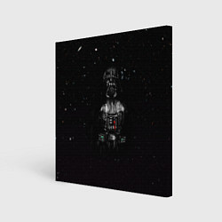 Холст квадратный Дарт вейдер во тьме, цвет: 3D-принт