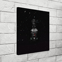 Холст квадратный Дарт вейдер во тьме, цвет: 3D-принт — фото 2