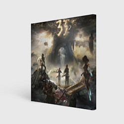 Холст квадратный Экспедиция Clair Obscur expedition 33, цвет: 3D-принт