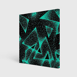 Холст квадратный The triangle is light blue, цвет: 3D-принт