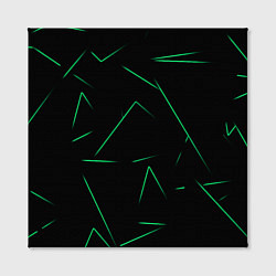 Холст квадратный Color light green line, цвет: 3D-принт — фото 2