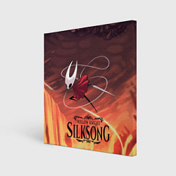 Холст квадратный Герой Hollow knight silksong, цвет: 3D-принт