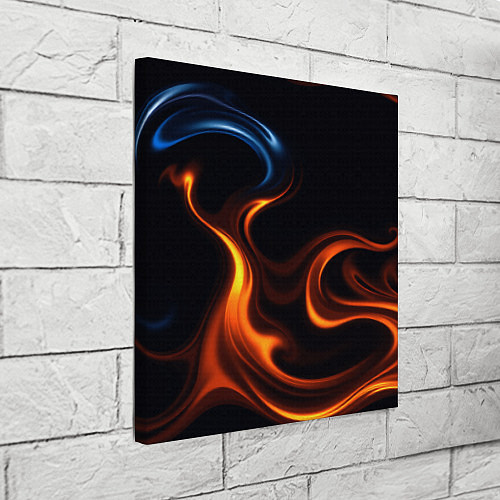 Картина квадратная The color is fire orange / 3D-принт – фото 3