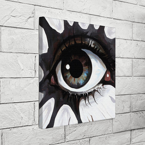 Картина квадратная Глаз и щупальца - психоделика / 3D-принт – фото 3