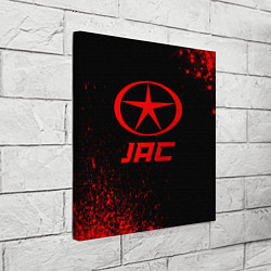 Холст квадратный JAC - red gradient, цвет: 3D-принт — фото 2