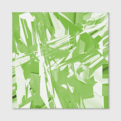 Холст квадратный Color white green, цвет: 3D-принт — фото 2