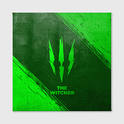 Холст квадратный The Witcher - green gradient, цвет: 3D-принт — фото 2