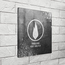 Холст квадратный Thousand Foot Krutch - grey gradient, цвет: 3D-принт — фото 2