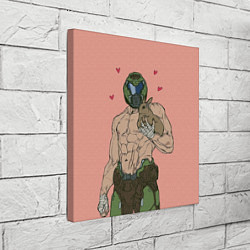 Холст квадратный Палач рока с кроликом, цвет: 3D-принт — фото 2