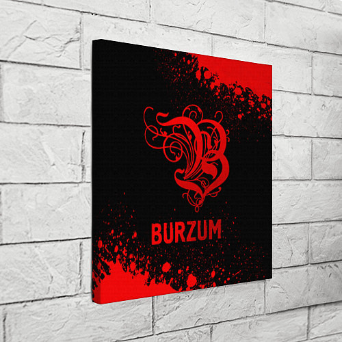 Картина квадратная Burzum - red gradient / 3D-принт – фото 3