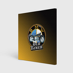 Холст квадратный Ретро мотоцикл BMW, цвет: 3D-принт