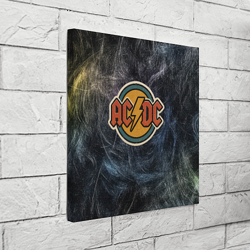 Картина квадратная ACDC логотип олдскул / 3D-принт – фото 3