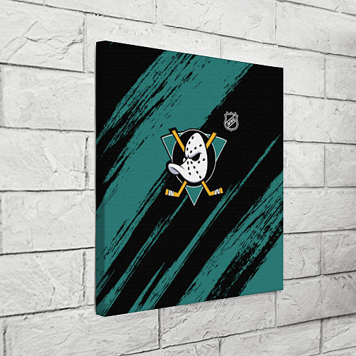 Картина квадратная Анахайм Дакс - зеленая краска / 3D-принт – фото 3