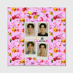 Холст квадратный ASTRO фотографии участников группы, цвет: 3D-принт — фото 2