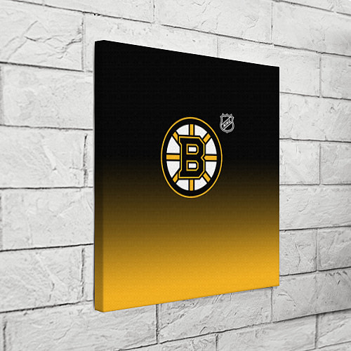 Картина квадратная Бостон Брюинз - градиент / 3D-принт – фото 3