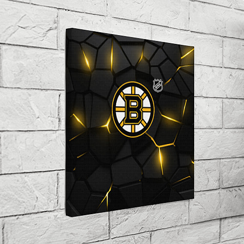 Картина квадратная Бостон Брюинз - плиты с подсветкой / 3D-принт – фото 3