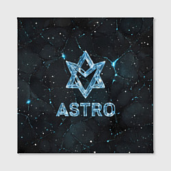 Холст квадратный Astro логотип из синего стекла, цвет: 3D-принт — фото 2