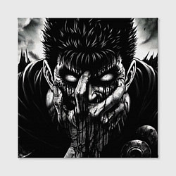 Холст квадратный Гэтс берсерк закрывает лицо, цвет: 3D-принт — фото 2