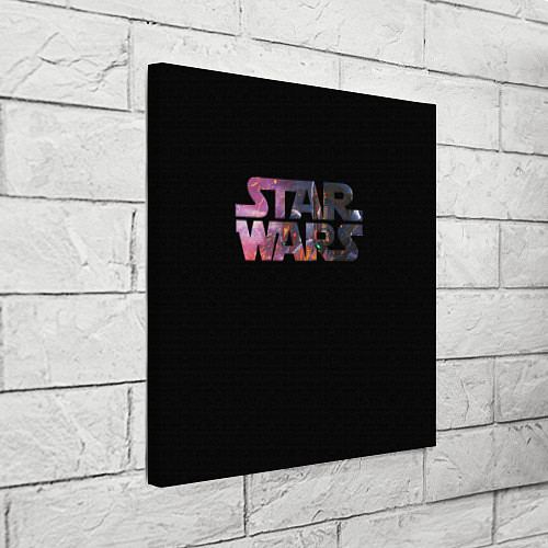 Картина квадратная Звёздные войны надпись искры / 3D-принт – фото 3