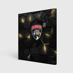 Холст квадратный Флорида Пантерз - НХЛ хоккей, цвет: 3D-принт