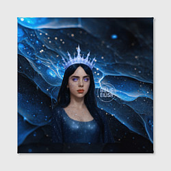 Холст квадратный Билли Айлиш в стиле снежной королевы, цвет: 3D-принт — фото 2