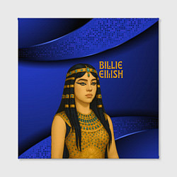 Холст квадратный Билли Айлиш в образе фараона, цвет: 3D-принт — фото 2