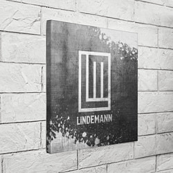 Холст квадратный Lindemann - grey gradient, цвет: 3D-принт — фото 2