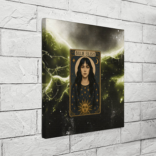 Картина квадратная Карта с Билли Айлиш / 3D-принт – фото 3