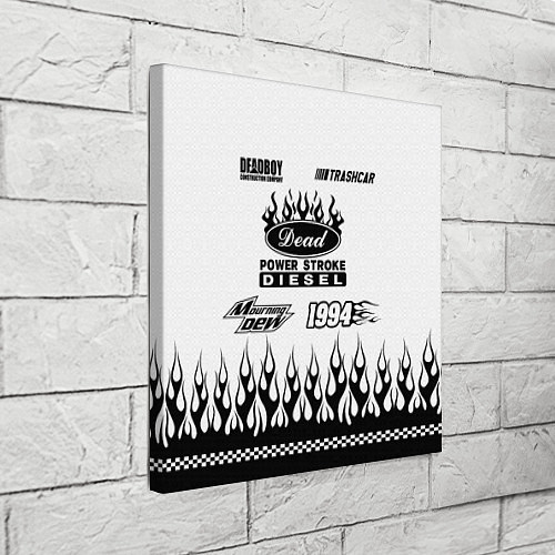 Картина квадратная Dead white - Bones / 3D-принт – фото 3