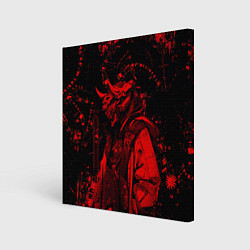 Холст квадратный Кибернетический Они, цвет: 3D-принт